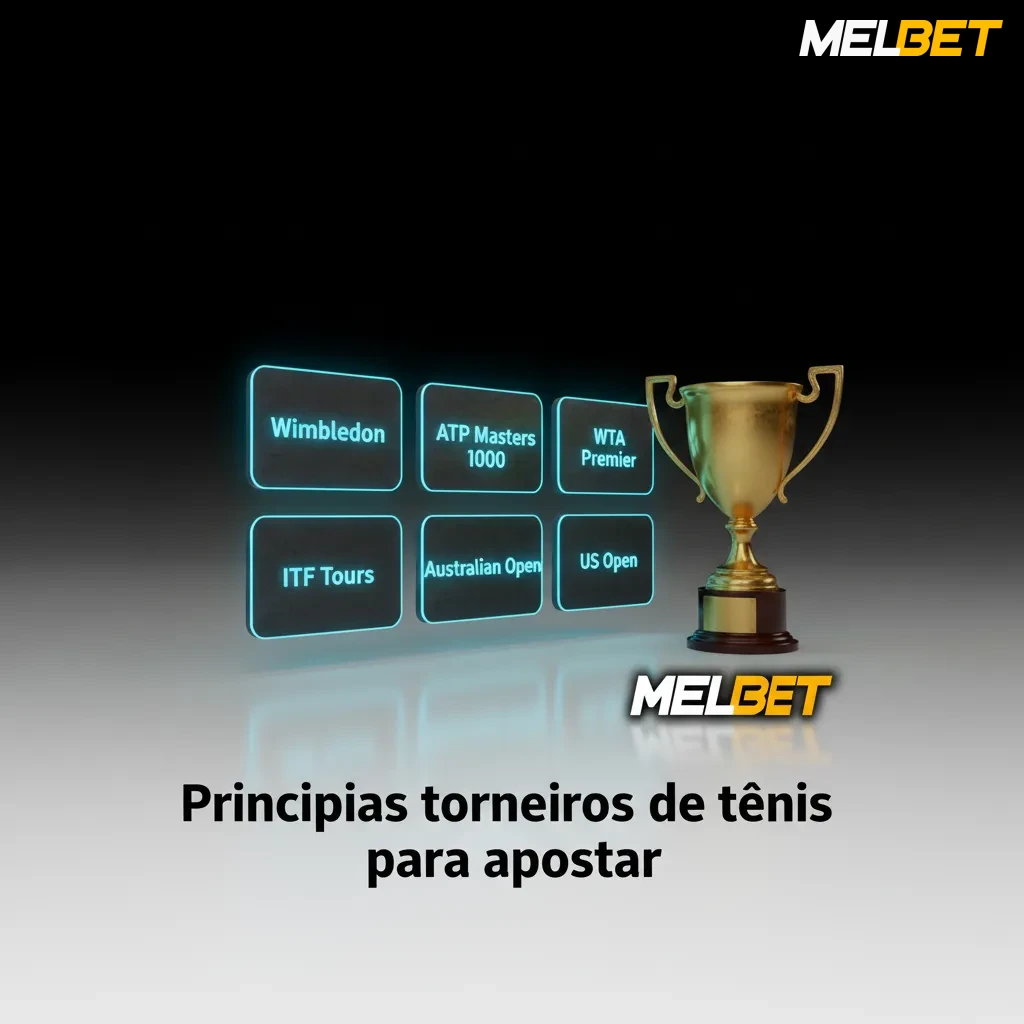 Principais torneios de tênis: Australian Open, Roland Garros, Wimbledon, US Open, ATP/WTA 1000, Copa Davis/BJK Cup.