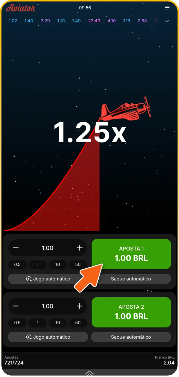 Siga o multiplicador do Aviator para acompanhar as rodadas na Melbet.